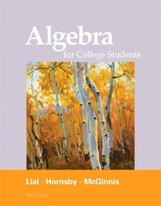 Algebra for College Students, Books a la Carte Edition  7th 2012 9780321715555 Front Cover