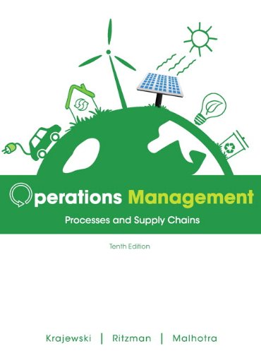 Operations Management Processes and Supply Chains 10th 2013 9780132960557 Front Cover