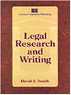 Legal Research and Writing  1st 1996 9780827363557 Front Cover