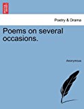 Poems on Several Occasions N/A 9781241140557 Front Cover
