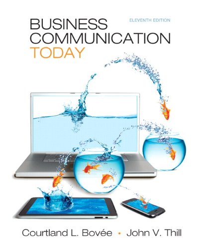 Business Communication Today  11th 2012 9780133052558 Front Cover