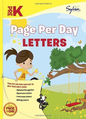 Pre-K Page per Day: Letters Alphabet Recognition, Uppercase Letters, Lowercase Letters, Writing Letters N/A 9780307944559 Front Cover