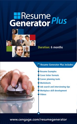 Resume Generator Plus (12 Months) Printed Access Card  2nd 2011 (Revised) 9781111480561 Front Cover