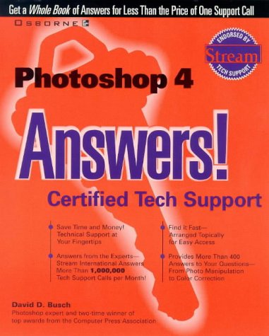 Photoshop 4 Answers! Certified Tech Support  1998 9780078824562 Front Cover