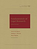Fundamentals of Legal Research,10th  10th 2015 9781609300562 Front Cover