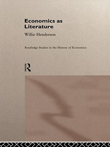 Economics As Literature   1995 9780415756563 Front Cover