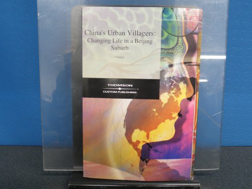 CHINA'S URBAN VILLAGERS >CUSTO 2nd 2002 9780534971564 Front Cover