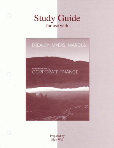Fundamentals of Corporate Finance 4th 2004 (Student Manual, Study Guide, etc.) 9780072557565 Front Cover