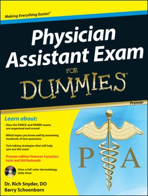 Physician Assistant Exam for Dummies   2012 9781118115565 Front Cover