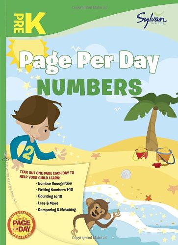 Pre-K Page per Day: Numbers Number Recognition, Writing Numbers 1-10, Counting to 10, Less and More, Comparing and Matching N/A 9780307944566 Front Cover