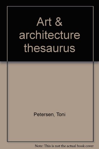 Art and Architecture Thesaurus  1994 9780195087567 Front Cover