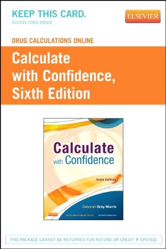 Calculate with Confidence  6th 2014 9780323170567 Front Cover