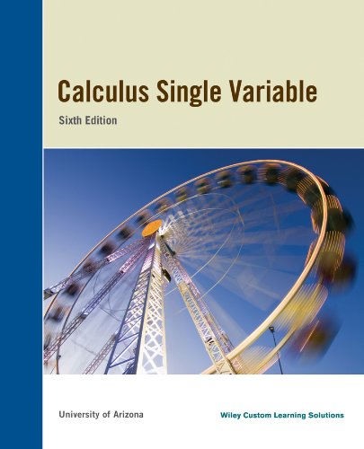 CALCULUS SINGLE VARIABLE >CUSTOM<       N/A 9781118827567 Front Cover
