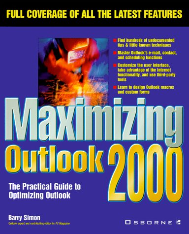 Maximizing Outlook 2000 1st 2000 9780072121568 Front Cover