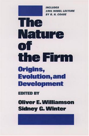 Nature of the Firm Origins, Evolution, and Development  1991 (Reprint) 9780195083569 Front Cover