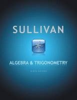 Algebra and Trigonometry  9th 2012 9780321716569 Front Cover