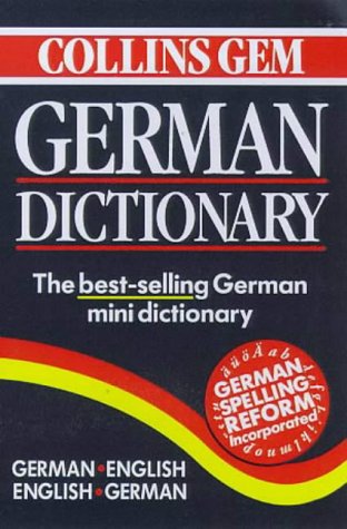 Collins Gem German Dictionary  5th 1999 9780004723570 Front Cover
