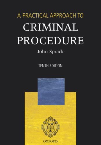 Practical Approach to Criminal Procedure  10th 2004 (Revised) 9780199272570 Front Cover