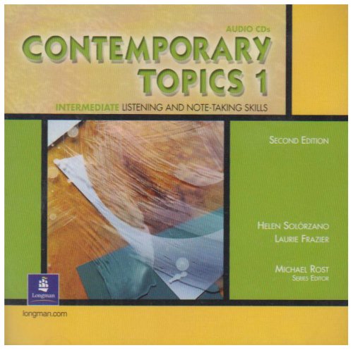 Contemporary Topic: Intermediate Listening and Note-Taking Skills  2002 9780130948571 Front Cover