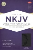 NKJV Large Print Personal Size Reference Bible, Charcoal LeatherTouch   2013 9781433606571 Front Cover