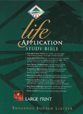 Life Application Study Bible   2001 (Large Type) 9780842343572 Front Cover