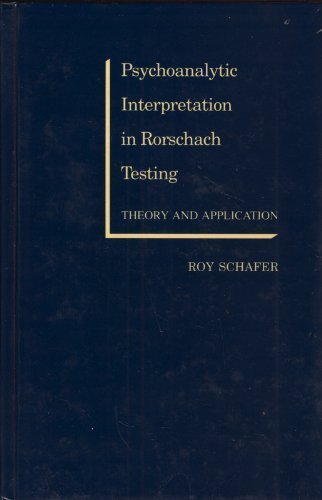 Psychoanalytic Interpretation in Rorschach Testing:   1954 9780205101573 Front Cover