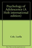 Psychology of Adolescence  7th 1970 9780039100575 Front Cover