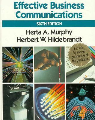 Effective Business Communications  6th 1991 9780070441576 Front Cover