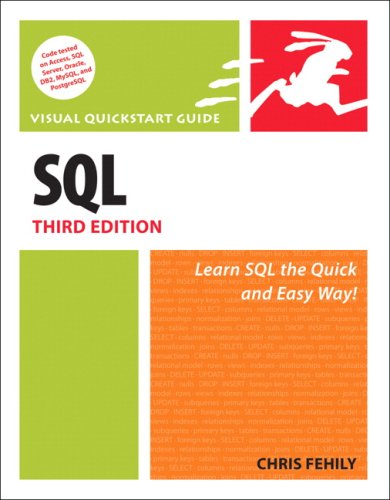 SQL Visual QuickStart Guide 3rd 2008 9780321553577 Front Cover