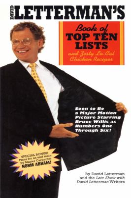 David Letterman's Book of Top Ten Lists And Zesty lo-Cal Chicken Recipes N/A 9780553763577 Front Cover