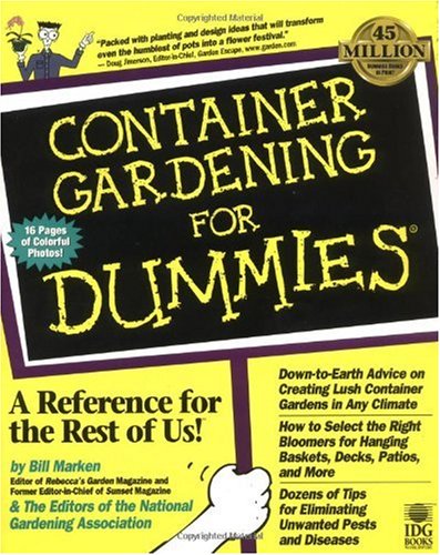 Container Gardening for Dummies   1998 9780764550577 Front Cover