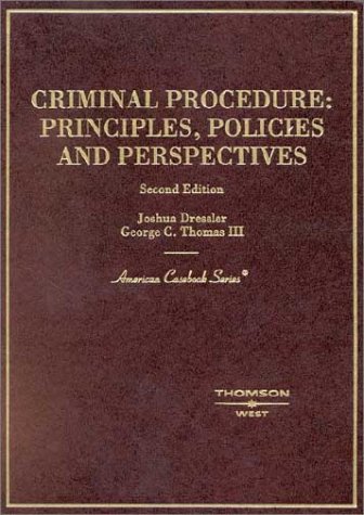 Criminal Procedure, Principles, Policies and Perspectives  2nd 2003 (Revised) 9780314262578 Front Cover