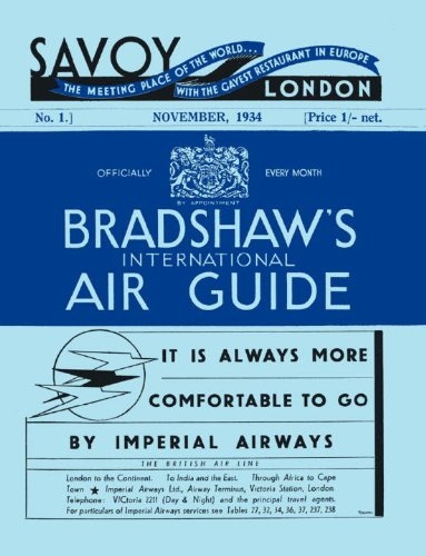 Bradshaw's International Air Guide 1934   2013 9781908402578 Front Cover