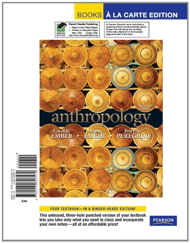 Anthropology, Books a la Carte Edition  13th 2011 9780205828579 Front Cover