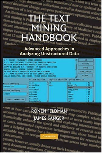 Text Mining Handbook Advanced Approaches in Analyzing Unstructured Data  2006 9780521836579 Front Cover