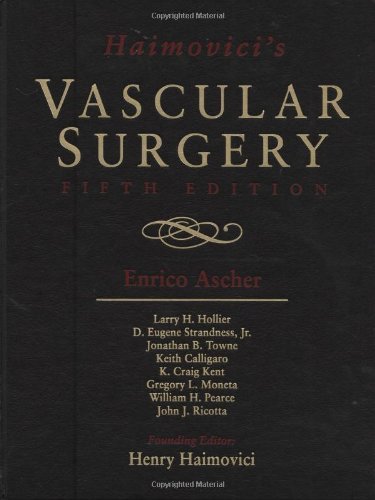 Haimovici's Vascular Surgery  5th 2004 (Revised) 9780632044580 Front Cover