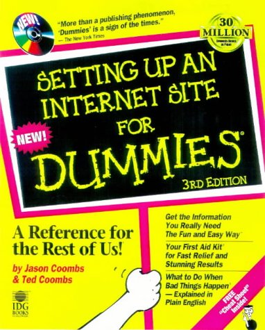 Setting up an Internet Site for Dummies 3rd 1998 9780764503580 Front Cover
