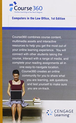Course360 Computers in the Law Office Printed Access Card   2012 9781133278580 Front Cover
