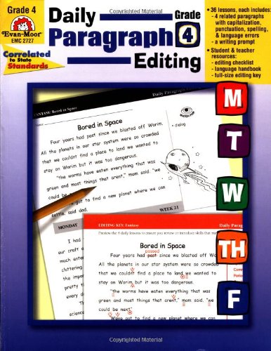 Daily Paragraph Editing Grade 4  Teachers Edition, Instructors Manual, etc.  9781557999580 Front Cover