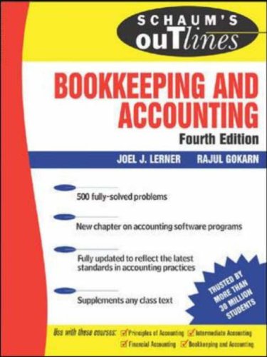 Schaum's Outline of Bookkeeping and Accounting  4th 2007 (Revised) 9780071464581 Front Cover