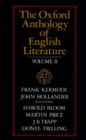Oxford Anthology of English Literature 1800 to the Present 2nd 1973 (Revised) 9780195016581 Front Cover
