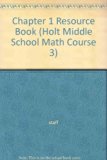 Middle School Math Resource Book 4th 9780030679582 Front Cover