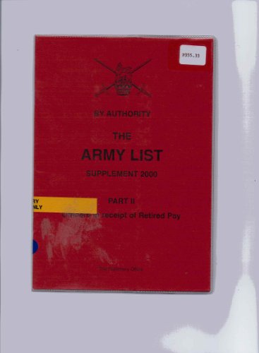 The Army List, 2000   2000 9780117729582 Front Cover
