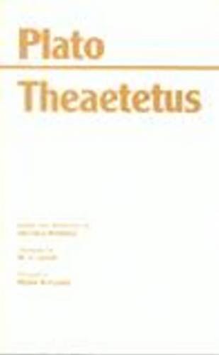 Theaetetus   1992 9780872201583 Front Cover