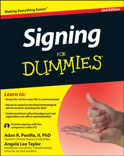 Signing for Dummiesï¿½  2nd 2012 9781118117583 Front Cover