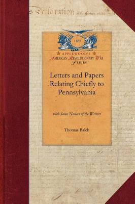 Letters and Papers Relating Chiefly to T  N/A 9781429019583 Front Cover