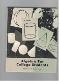 Albebra for College Students  1999 9780030196584 Front Cover