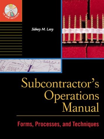 Subcontractors' Operations Manual  1999 9780071348584 Front Cover