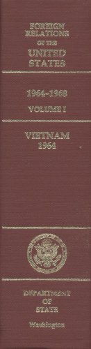 Foreign Relations of the United States, 1964-1968, Vietnam 1964  N/A 9780160323584 Front Cover