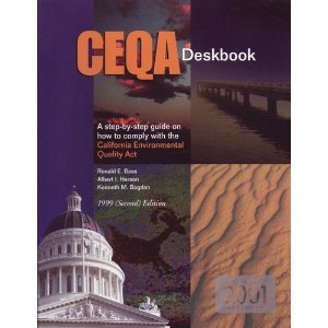 CEQA Deskbook A Step-By-Step Guide 2nd 1999 (Revised) 9780923956585 Front Cover
